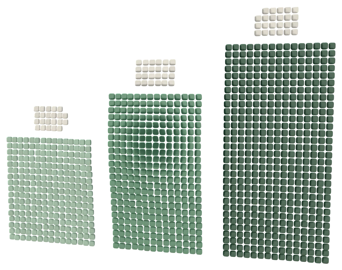 A staircase made of ceramic tiles. Illustrative image.